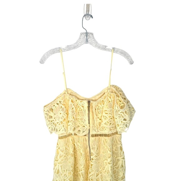 Astr Lemon Lace Off-Shoulder Midi Dress - Picture 7 of 11